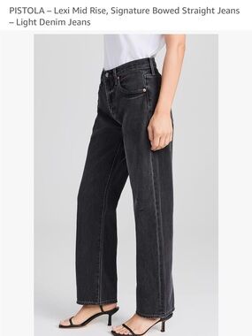 pistola Black Straight Leg Lexi Jeans, 23